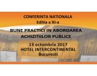 Conferinta Nationala BUNE PRACTICI IN ABORDAREA ACHIZITIILOR PUBLICE