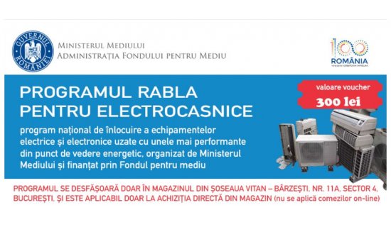 La Romstal ai programul rabla pentru electrocasnice