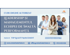 Curs online - Leadership și managementul echipei de înaltă performanță