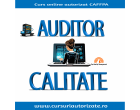 Curs online autorizat Auditor calitate