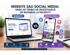 Website sau social media: unde ar trebui să investească un business la început?