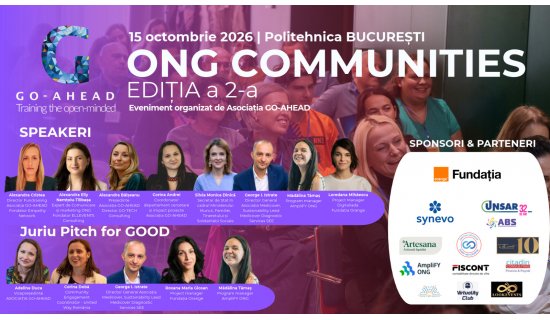 ONG Communities, editia a II-a: finantare, impact si colaborare pentru proiectele ONG-urilor din Romania