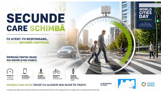 În calitate de susținător internațional al Deceniului Națiunilor Unite pentru Transport Durabil, Industrie Mică Prahova SA lansează inițiativa „Secunde care schimbă” (#SecundeCareSchimba)